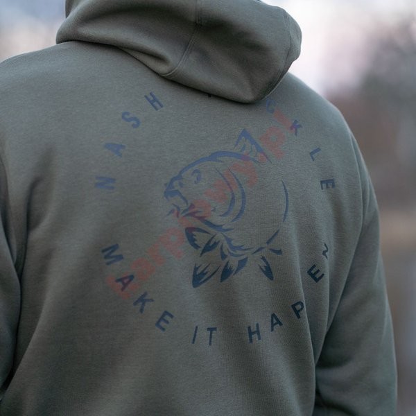 Bluza Make It Happen Carp Logo Hoodie Green roz. XXL