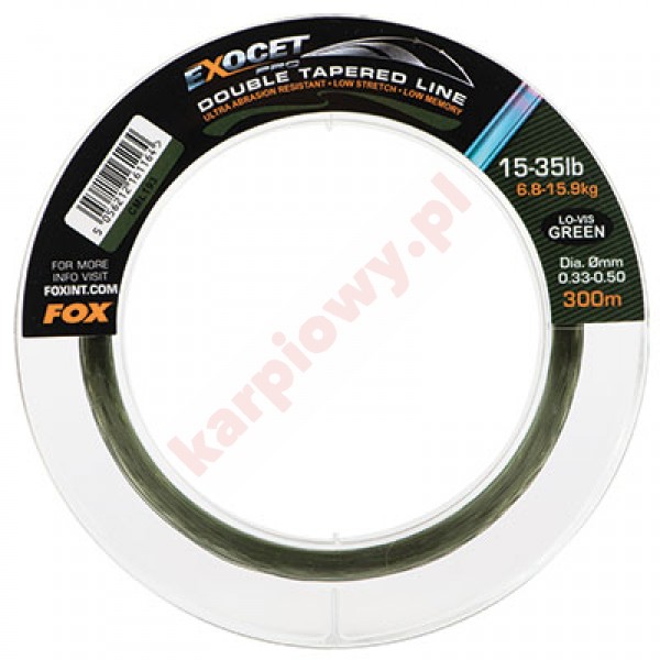 Żyłka Exotec Pro Double Tapered Line Green 300m -0,30mm -0,50mm