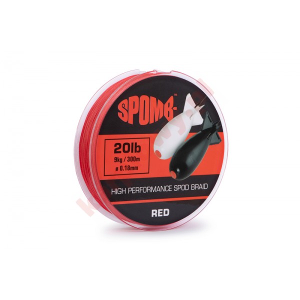 Plecionka spomb braid 300m 9kg 20lb red 0.18mm