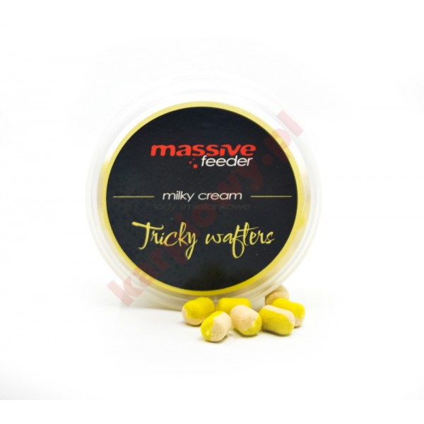 Wafters Feeder Tricky Milky Cream 7x10mm