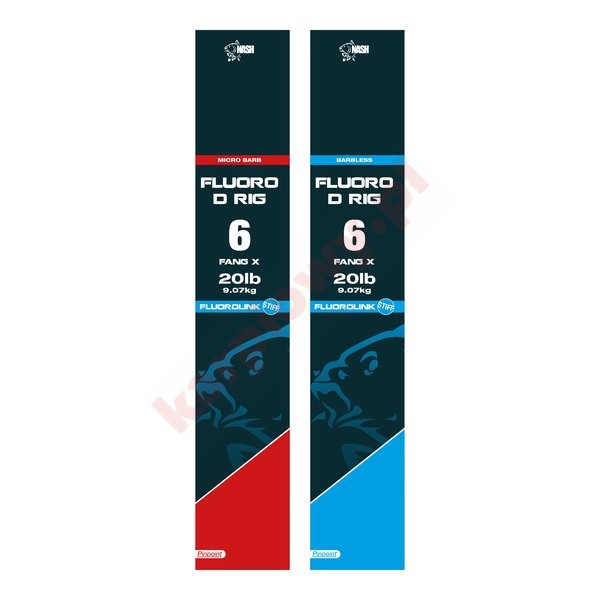 Przypon Fluoro D-Rig Size 4 (Barbless)