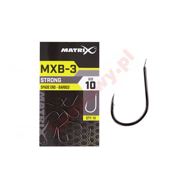 Haczyki MXB-3 barbed spade size 10