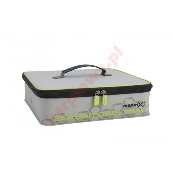 Pudełko -  EVA bait cool tray light grey inc. 4 tubs