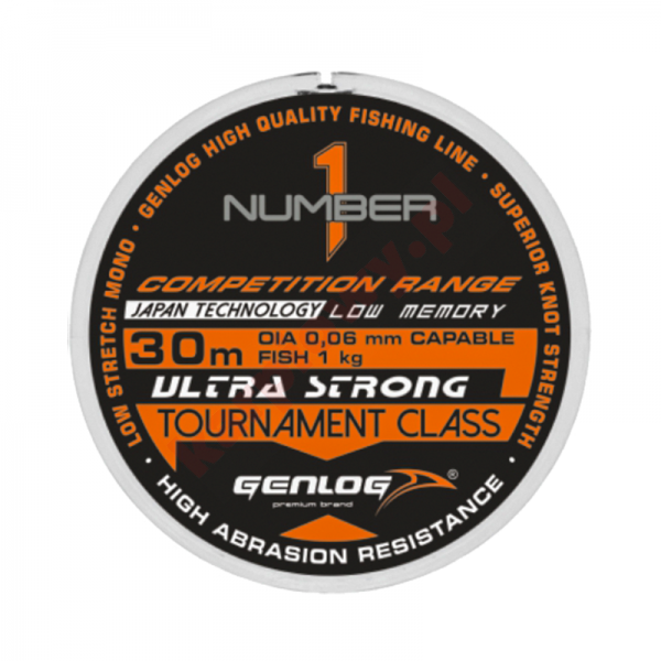Żyłka Przyponowa Number One Tournament Class 0,10mm 30m
