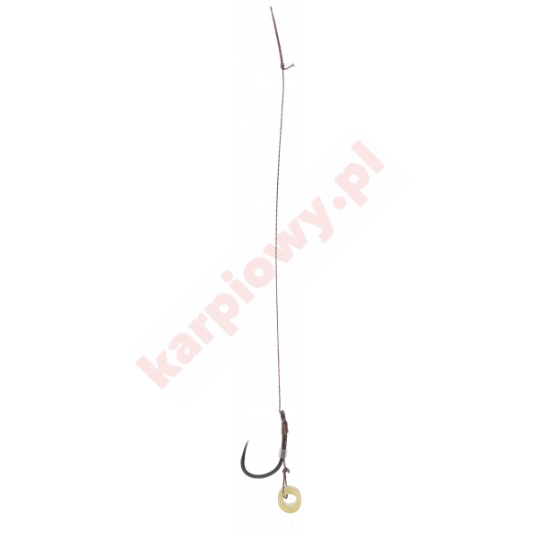 PRZYPON MF - Z GUMKĄ - hak bez zadziora nr 10 DB / plecionka: 0.12mm/10cm - op.8szt