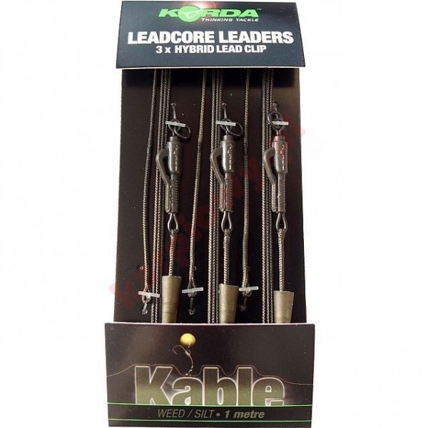 Leadcore Hybrid Lead Clip Weed /Silt  3szt