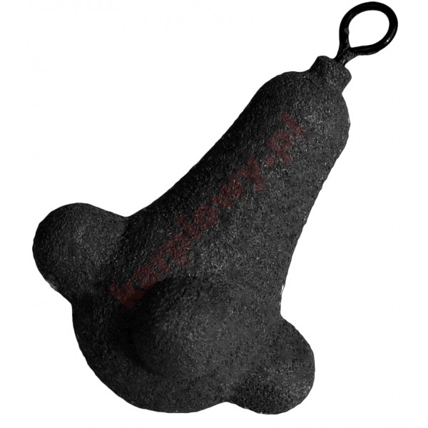 Ciężarek Rough Rider - 80g - Gumowany - Czarny