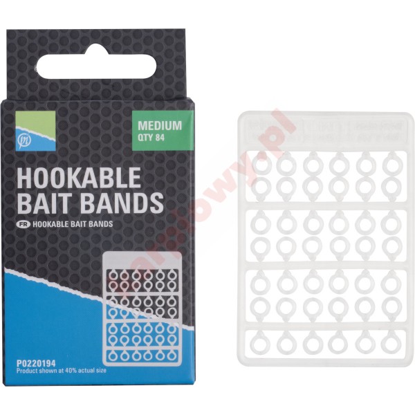 Gumki do pelletu Preston Hookable Bait Bands - Medium