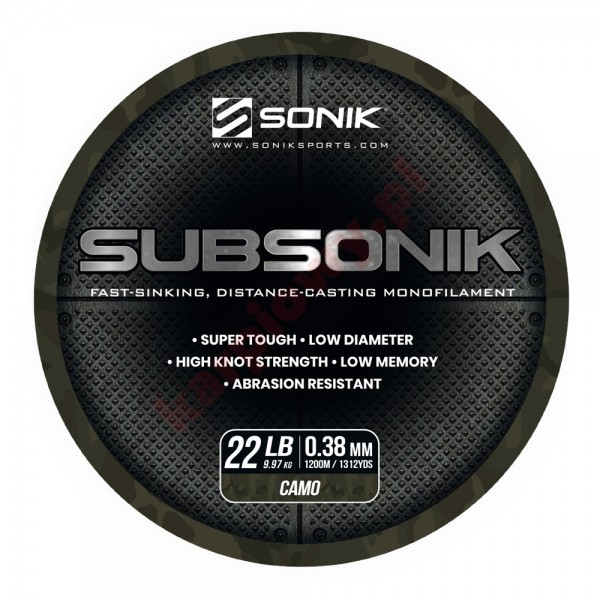 Żyłka Subsonik Camo 22lb 1200m 0.38lb