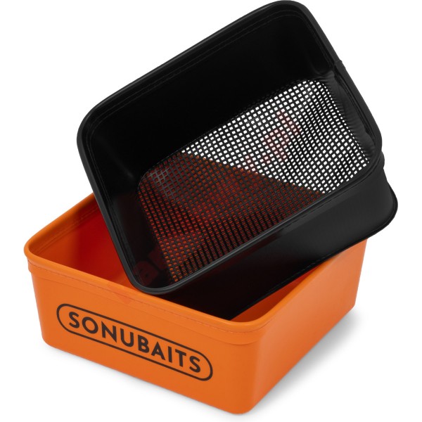 Pudełko z sitkiem Sonubaits EVA Bait Tub & Strainer Set - 5.0L