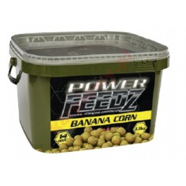 Kulki power feedz banana corn 20mm 1,8kg