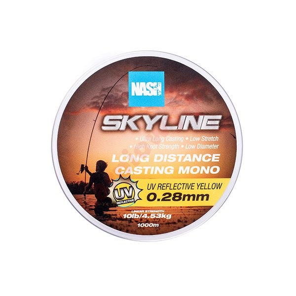 Żyłka Skyline Mono UV Yellow 10lb 0,28mm 1000m