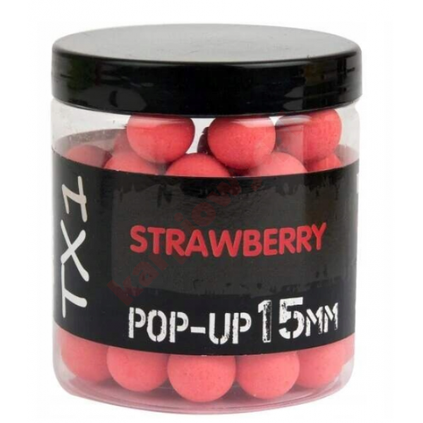 Kulki TX1 Pop-up Strawberry 15mm - 80g Fluoro Red