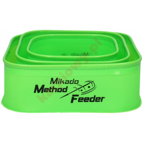 Pojemnik method feeder 007 set (18x18x8cm)(22x22x8cm)(26x26x8cm)