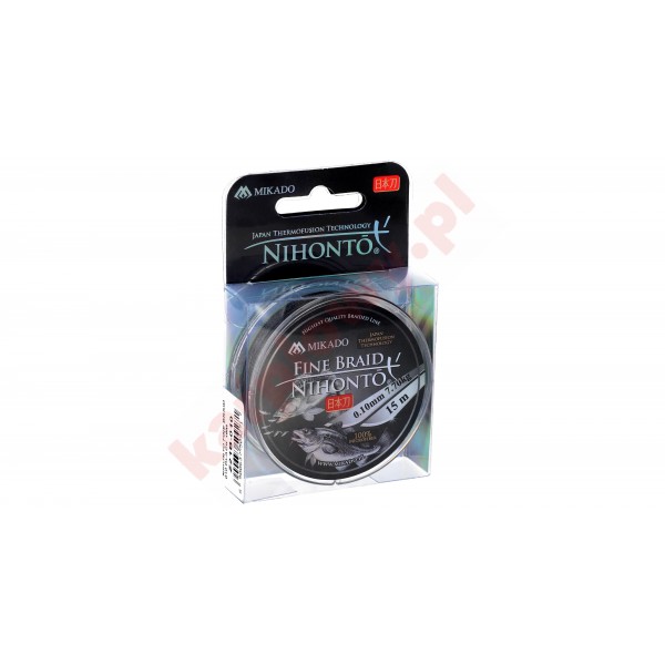 Plecionka Nihonto Fine Braid - 0.08mm/4.95kg/15m - Czarna