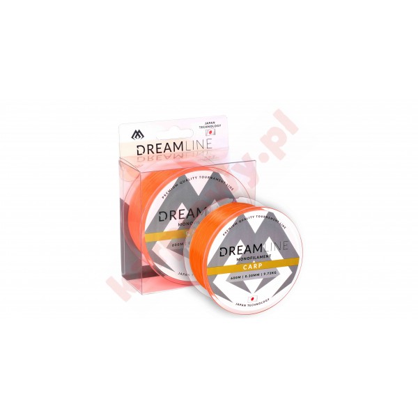 Żyłka Dreamline Carp - 0.38mm/14.30kg/600m - Flou Pomarańczowa - op.1szp.