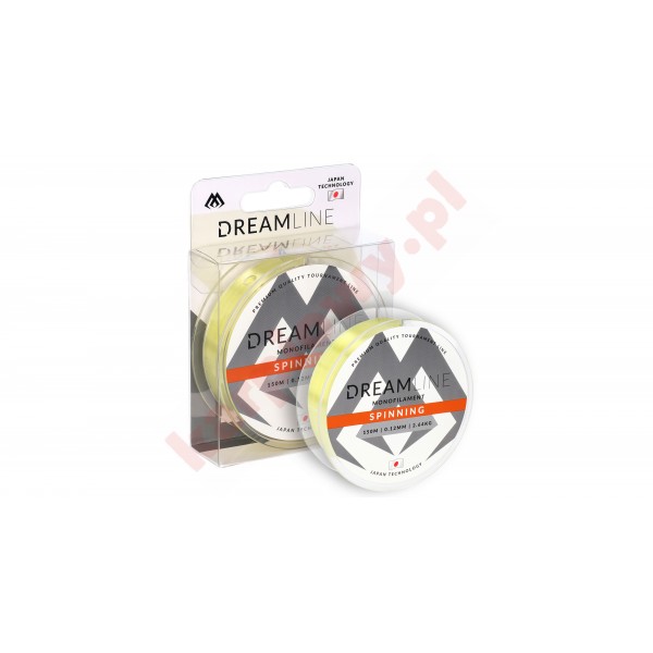 ŻYŁKA - DREAMLINE SPINNING - 0.22mm/6.18kg/150m - ŻÓŁTA - op.1szp.