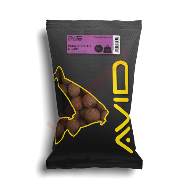 Kulki Monster Crab & Plum Boilies 20mm 1 kg