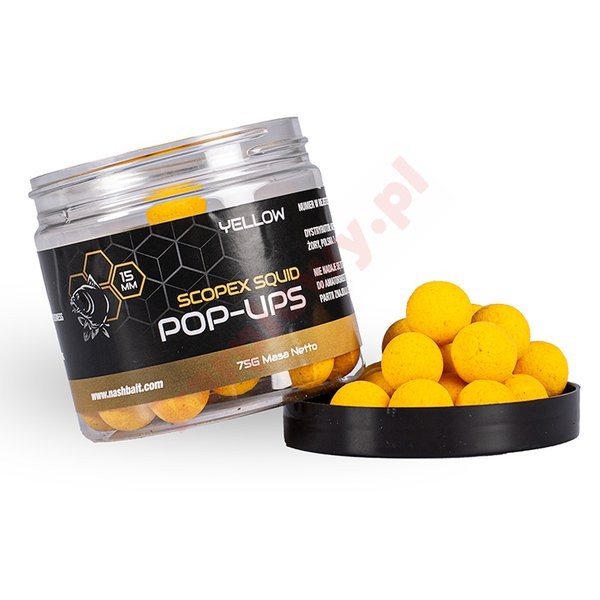 Kulki Scopex Squid Pop Ups 15mm 75g Yellow