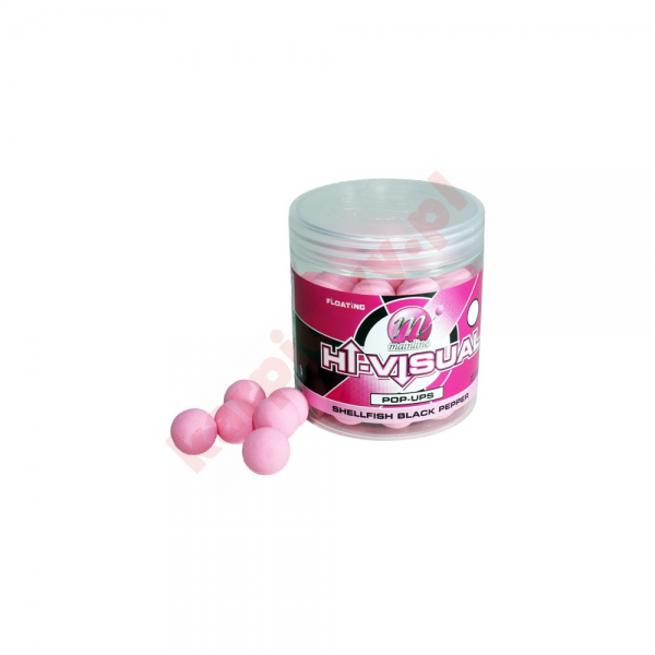 Kulki Washed Out Pink - Shellfish Black Pepper 12mm