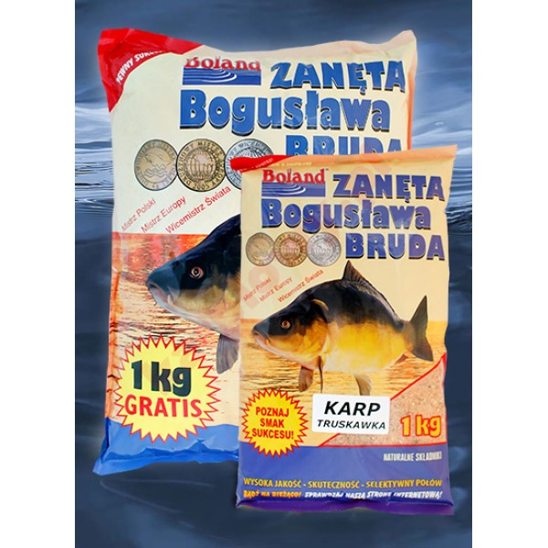 Zanęta popularna - Karp Czerwony Truskawka 1kg