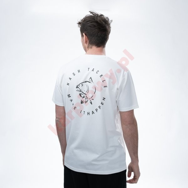 Koszulka Make It Happen Carp Logo T Shirt Ecru L