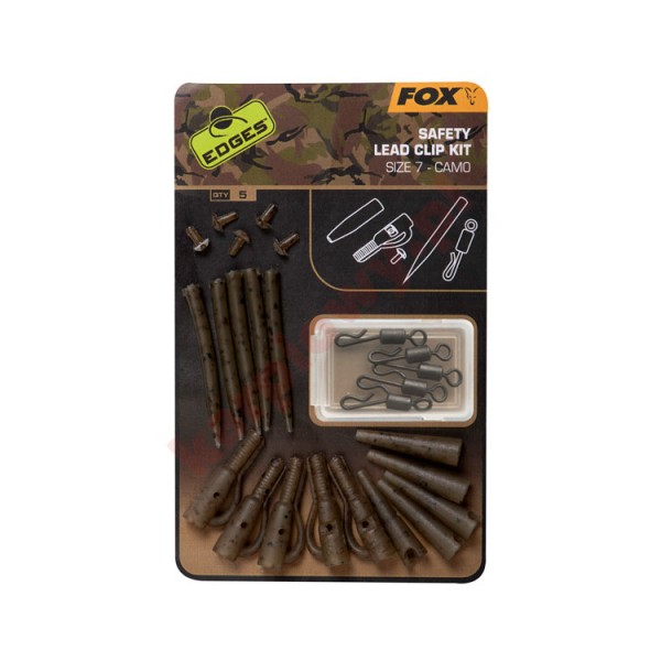Edges camo lead clip kit size 7