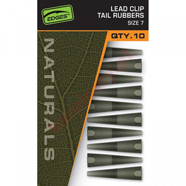 Naturals Size 7 Lead Clips Tail Rubbers