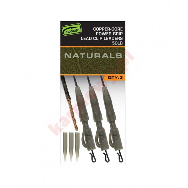  Naturals Copper Core Lead Clip Leaders