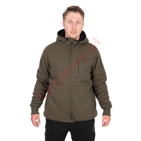 Collection Green/Black  Sherpa Hoody Small