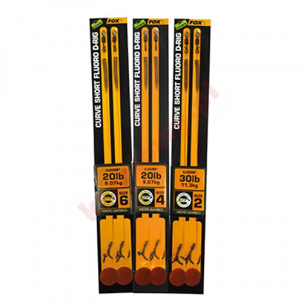Gotowy Przypon Curve Short Fluoro 2-30lb (micro Barbed)