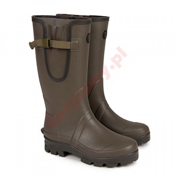 Neoprene lined Camo/Khaki Rubber Boot 8