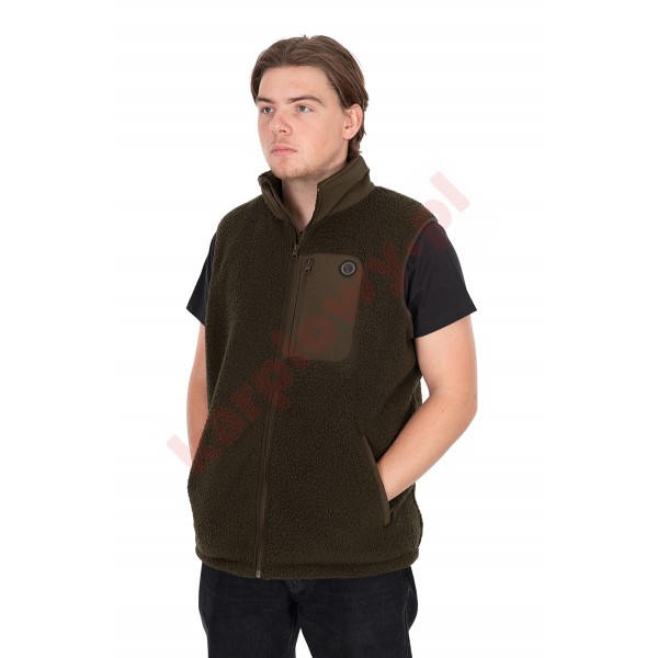 Kamizelka Olive Sherpa Hybrid Gilet roz. L