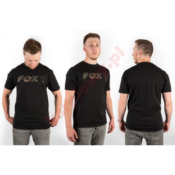 T-Shirt Khaki Camo Raglan Large