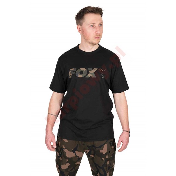 Koszulka Black Camo Logo T -L