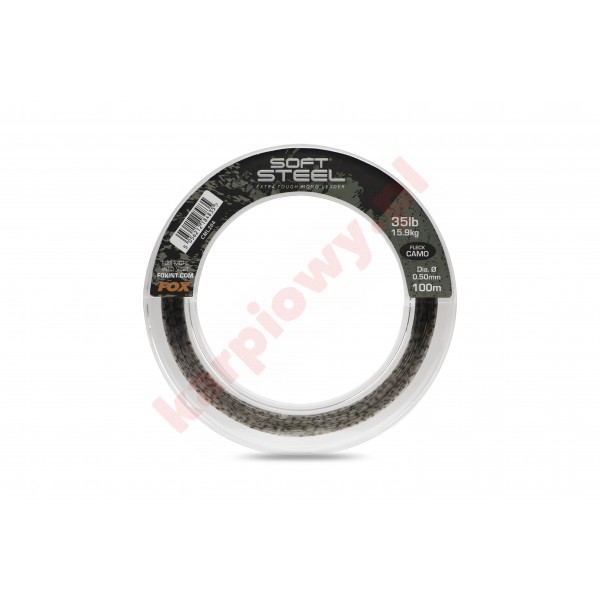 Żyłka Strzałowe Soft Steel Fleck Camo Leader 45lb 0,60mm 100m