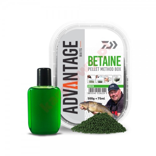 Pellet Green Betaine 500g+75ml dip Method Box