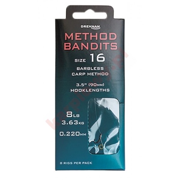 Gotowe przypony - bandit carp method  nr14 / 0.22mm