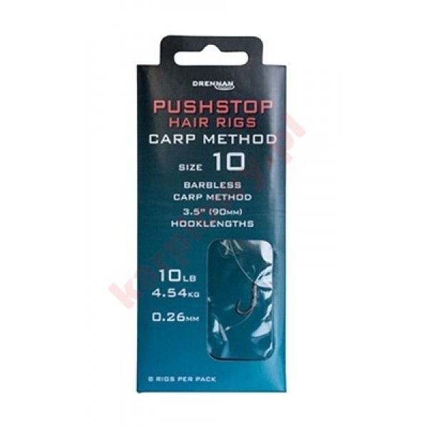 Gotowe przypony - pushstop h'rig carp method nr10