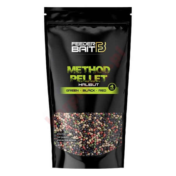 Pellet 4mm Halibut - Green & Black & Red