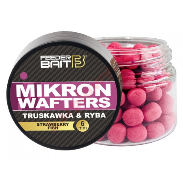 Mikro Wafters Truskawka Ryba 6mm