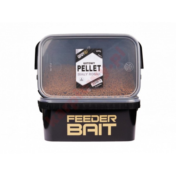 Pellet Gotowy w Wiaderku Biały Robak 600g