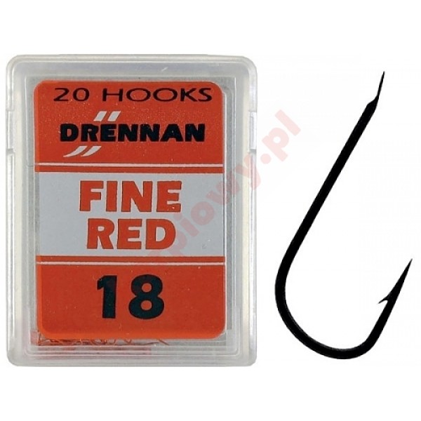 Haczyki Fine Red nr. 24