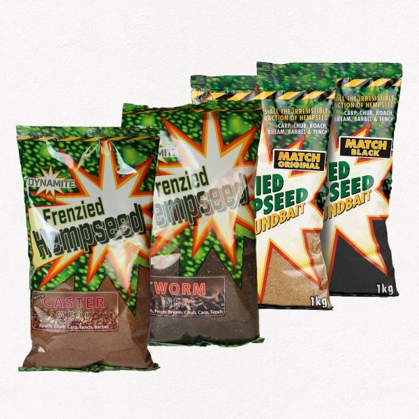 Frenzied Hempseed Groundbait Dark Worm 1kg
