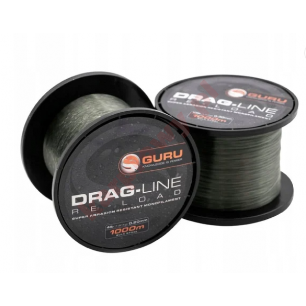 ŻYŁKA MONOFILAMENT GURU DRAG-LINE 1000 M - 0.20 MM 4 LB