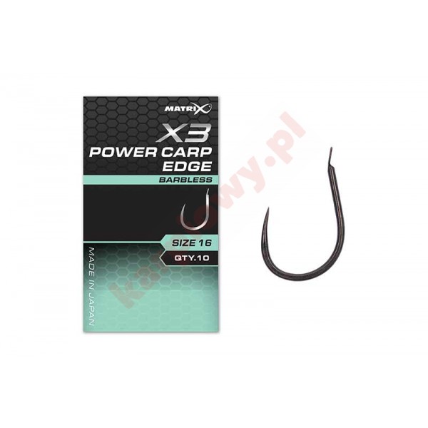 Haczyki X3 - Power Carp Edge Hooks 10 Barbless