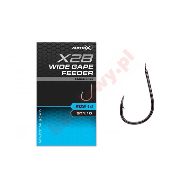 Haczyki X2B - Wide Gape Feeder Hooks 16 Barbed
