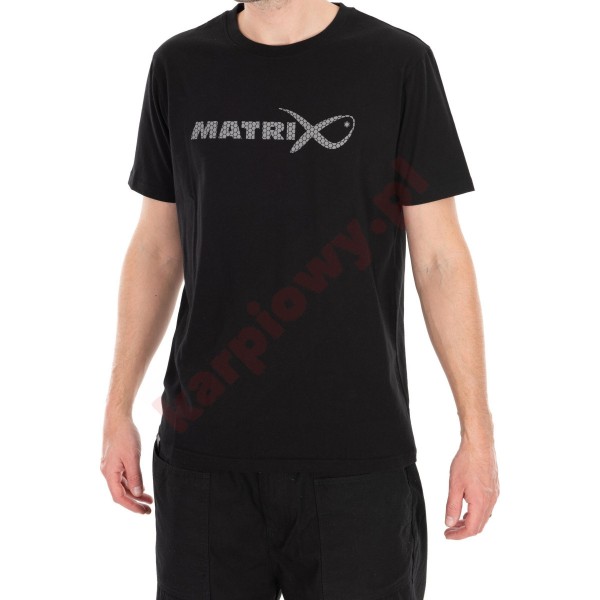 Koszulka Matrix Large Fade Logo T-Shirt Black/Grey - roz. M