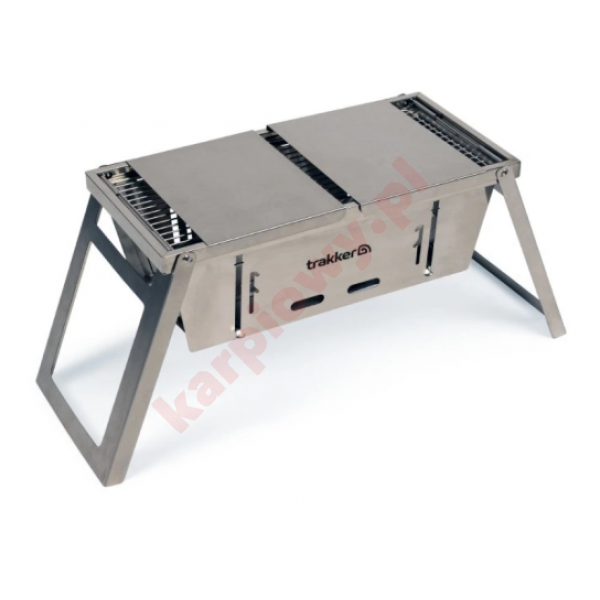 GRILL Trakker Armolife SS Folding BBQ GRILL Trakker Armolife SS Folding BBQ