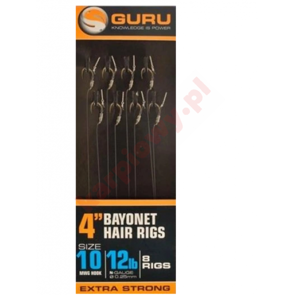 Guru Przypony QM1 Bayonets z Wkrętem 10cm roz. 12 (0.19mm)
